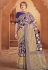 Violet banarasi saree with blouse  60842
